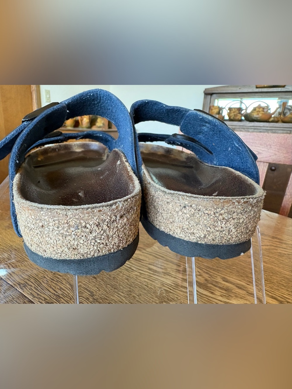 Birkenstock Women’s Blue Arizona Sandals Size 10 US/41 EU - Picture 5 of 11